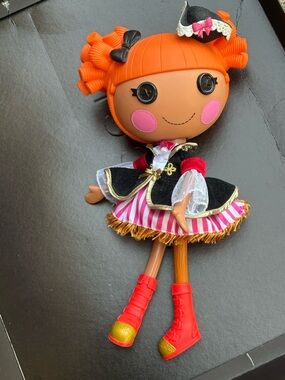 Lalaloopsy-Inspired Orange Hair Pirate Dress-Up Doll for Kids